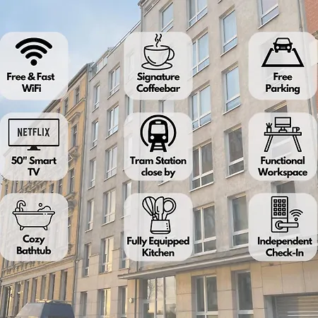 Design Lilly - Balkon - Wlan - Zentral 莱比锡