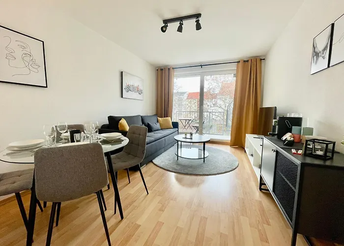 Design Lilly - Balkon - Wlan - Zentral Апартаменты Лейпциг